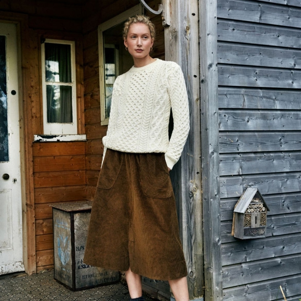 Womens Irelandseye Wool Sweater